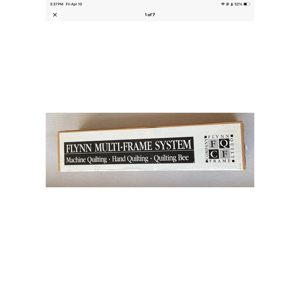 Flynn Portable Multi-Frame Kit Machine Quilting Hand Quilting Quilting Bee NEW